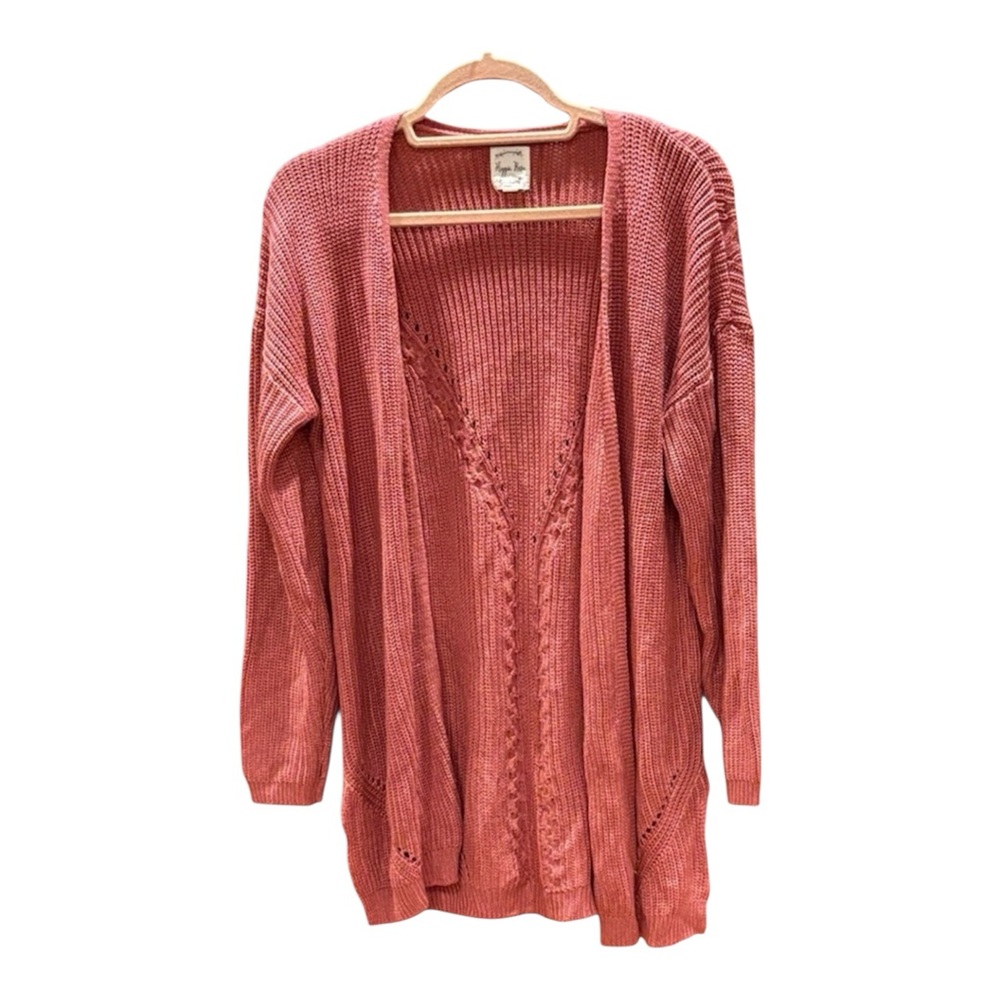 NWOT HIPPIE Rose Dusty Rose Cardigan